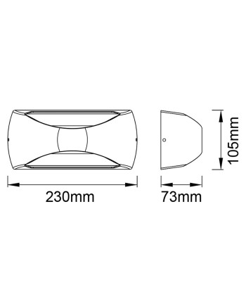 BUTAN * APLIQUE LED 12W 3000K BLANCO